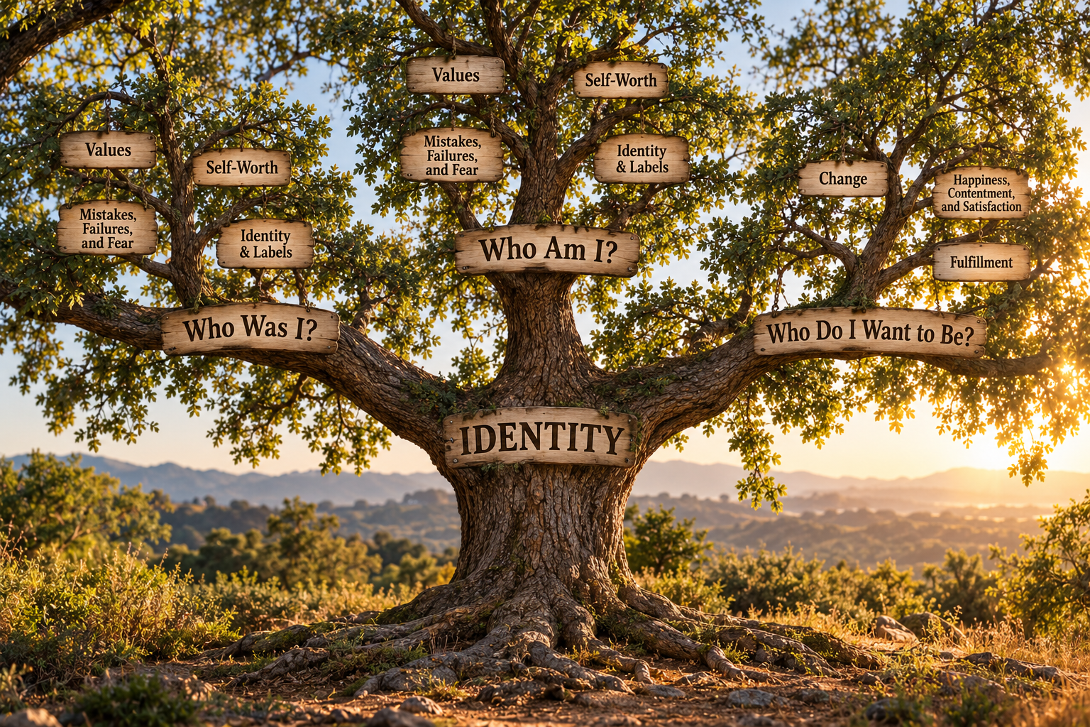 Identity Handbook Tree - Who Was I? Who Am I? Who Do I Want To Be?